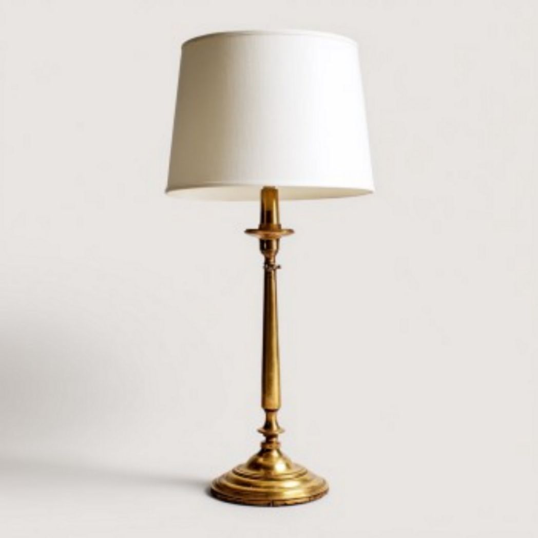 Tafellamp van metaal en stof voor sfeerverlichting - 30 x 15 x 40