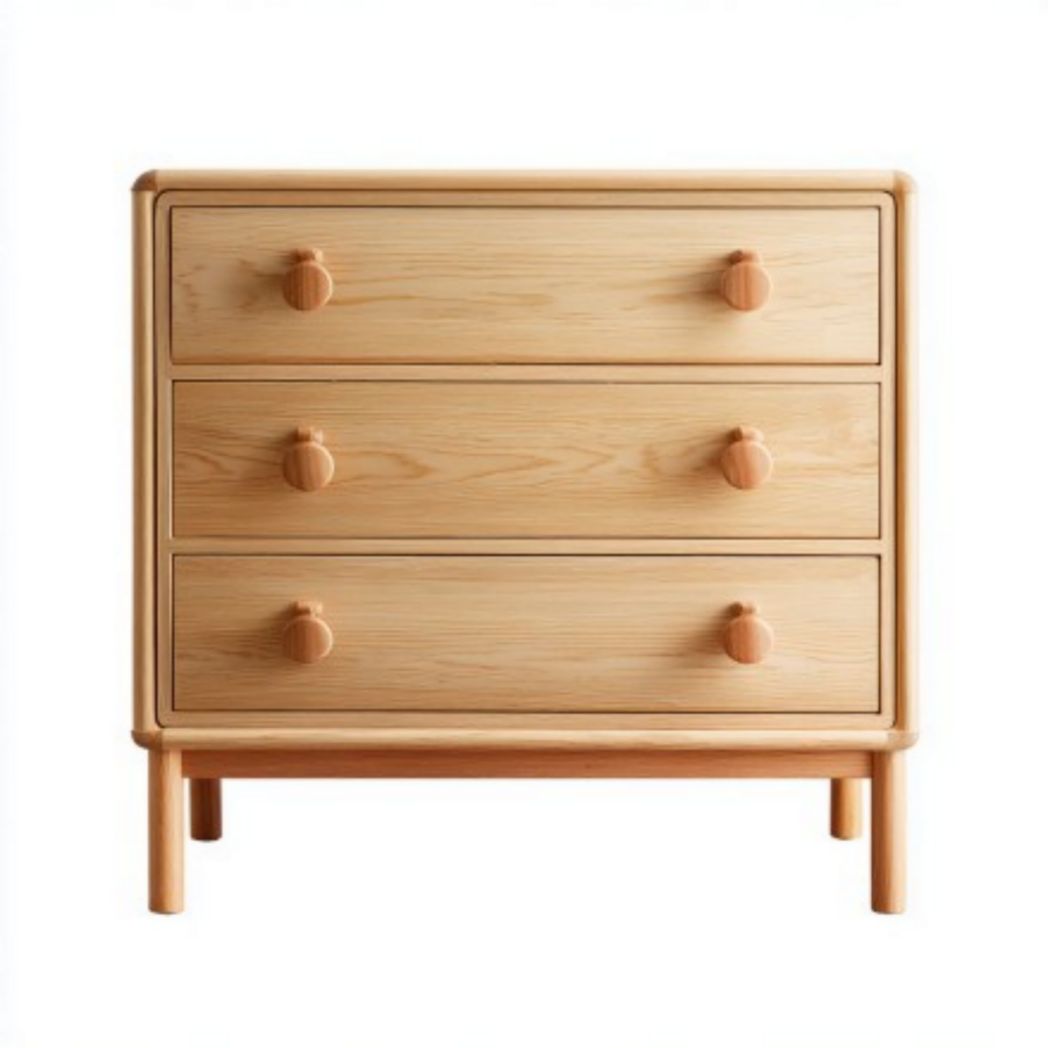 Dressoir van hout voor de slaapkamer met drie lades - 80 x 40 x 70